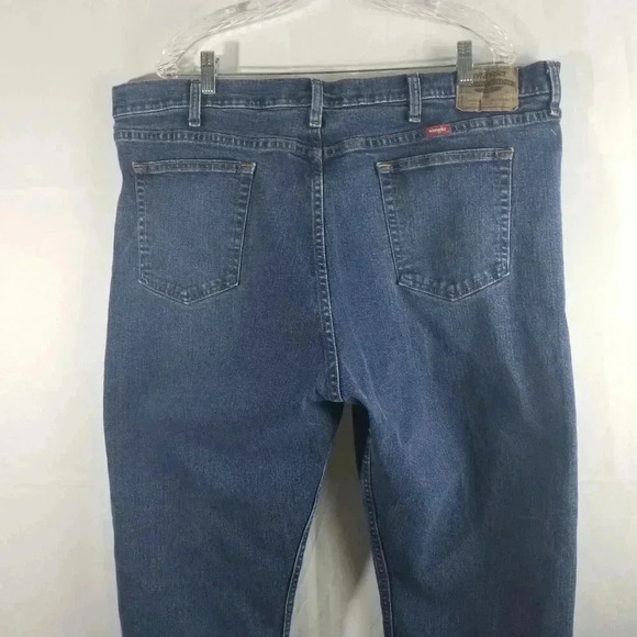 Wranglers Men's Denim Blue Jeans Sz 44x30 - Picture 4 of 8